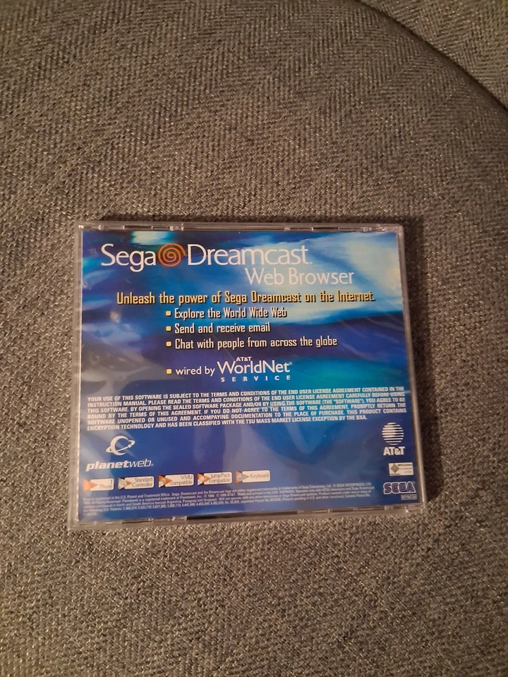 1999 Sega Dreamcast Web Browser Installation Disc, Sealed - Original Packaging - Image 2 of 3