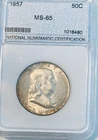 1957 50C Franklin Half Dollar  SILVER