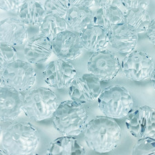 500pcs Crystal Glass Beads 3mm Faceted Rondelle Glass Spacer Beads with Hole for