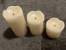 Flameless Candles - set of 3 - Pre owned - good condition