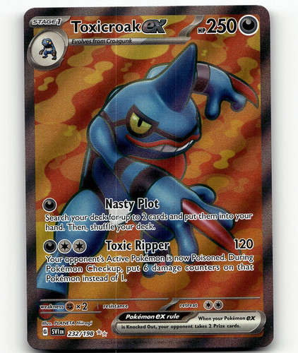 toxicroak ex pokemon card value Amazon.com: Pokemon - Toxicroak ex 232/198 - Scarlet & Violet - Ultra Rare