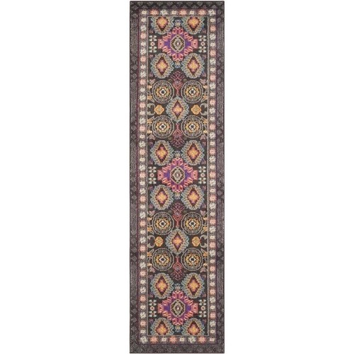 Teppichläufer Trellis Geradeläufige Treppe - Breite 65cm - Grau