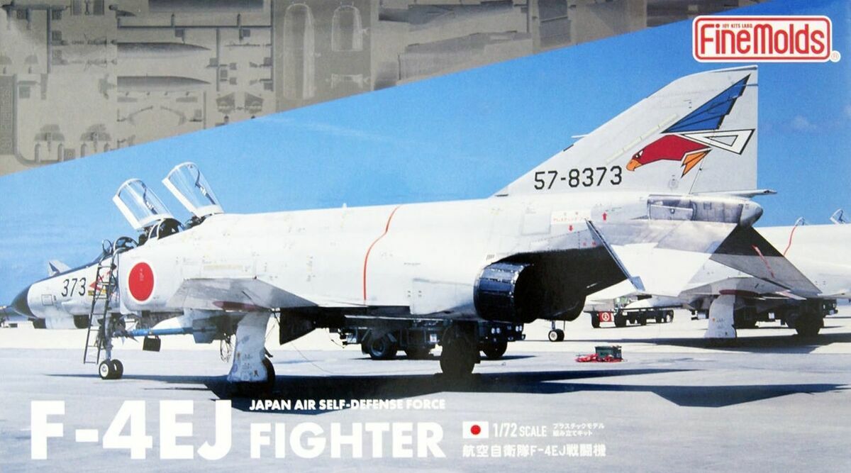 Maquette F-4EJ Fighter FineMolds 1/72 de la Japan Air Self-Defence Force en plastique