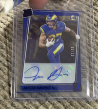 2021 Panini Clearly Donruss Rated Blue /99 Jacob Harris #90 Rookie Auto RC