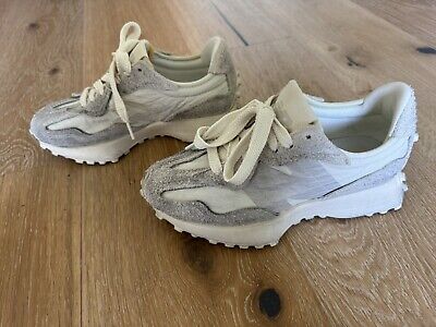 ☺︎☺︎　ウール　ホワイト　S NEW BALANCE 327 Suede and Printed Crinkled-Shell Sneakers