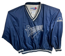 Vintage Chalk Line PENN STATE NCAA blue Jacket Pullover Windbreaker Size 2XL
