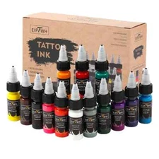 15ml 14color Tattoo Ink Pigment with box Tattoo Kit Beauty Paints Semi-permanent