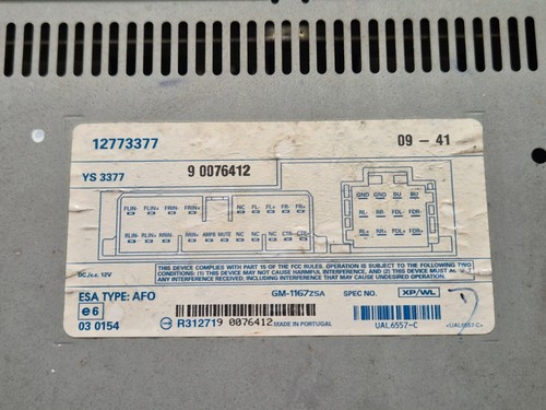 Saab 9-3 93 2007-2012 Radio Sound Verstärker Limousine Limousine 4D 12773377 - Bild 2 von 8