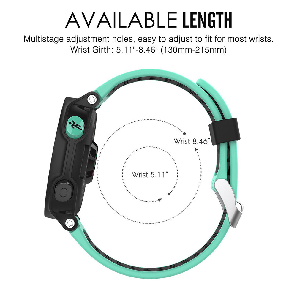 Ricambio Cinturino Garmin Cinturino Silicone Garmin Forerunner MODJUEGO - Per 220 230 235 620 Modelli Accessorio Fitness Garmin - Foto 10