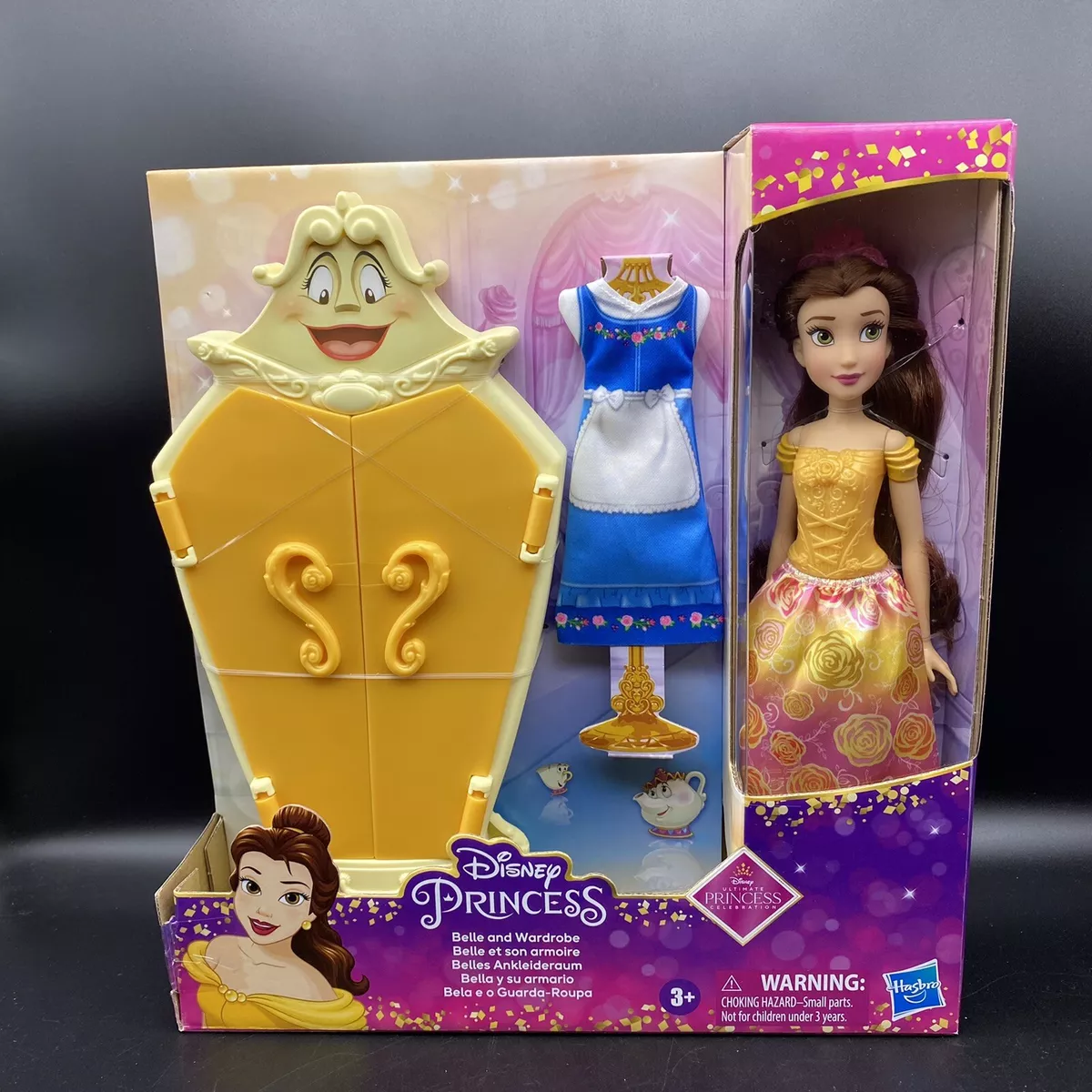 Disney Hasbro Beauty and the Beast Belle w Enchanted Wardrobe Set Apron
