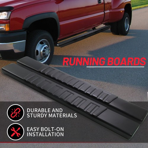 6'' Running Board For 19-22 Chevy Silverado GMC Sierra 1500 Regular Cab Nerf Bar - Picture 3 of 10