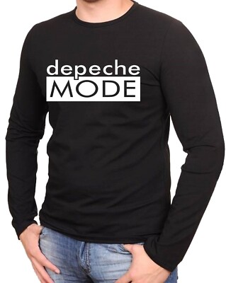 Depeche Mode DM Rock Music Black T-Shirt Long Sleeve Shirts -1068 -LA