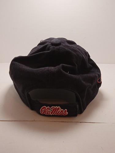True Ole Miss Rebels Fitted Small Size Hat Cap/ Blue With Red Letters - Picture 3 of 5