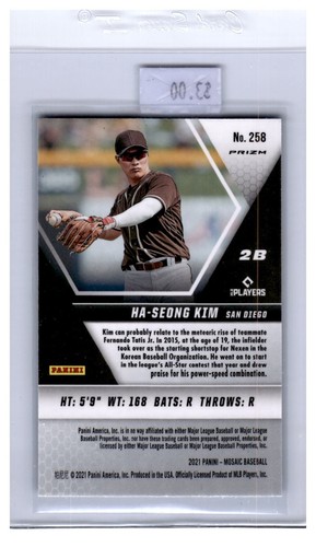 Tarjetas de béisbol Panini Mosaic 2021 azul reactivo MLBPA que elijas - Imagen 45 de 49
