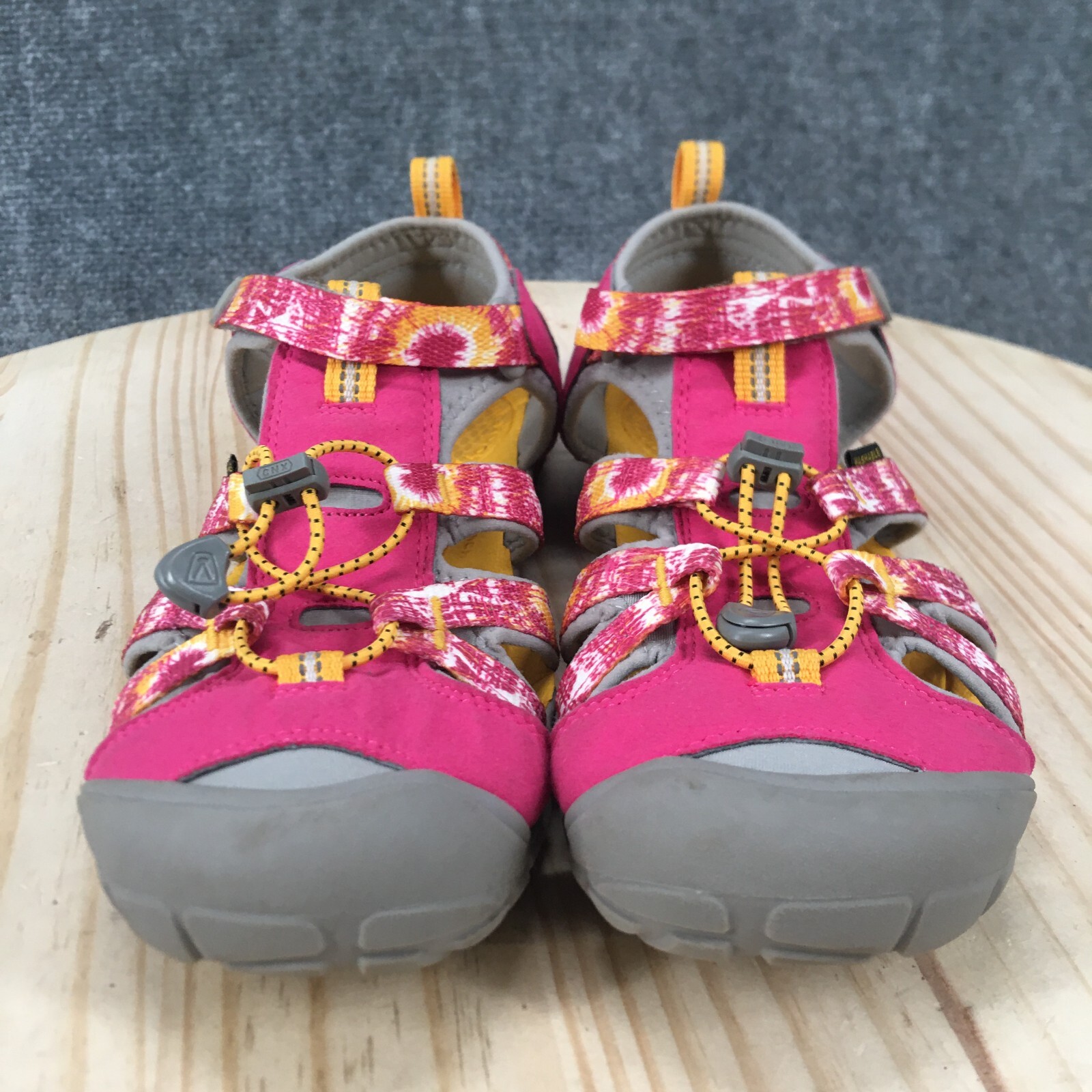 Sandali da trekking Keen giovani 7 Seacamp II CNX rosa tintura cravatta con gancio e anello 1026320