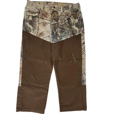Wrangler Pro Gear Realtree Camoflauge 36x26 Canvas Pants Jeans hunting