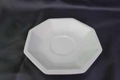 Heritage White Johnson Brothers Saucer Ironstone England Bull Mark