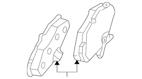 Pastillas de freno traseras para Ford (N/P 1U2Z-2V200-PA)