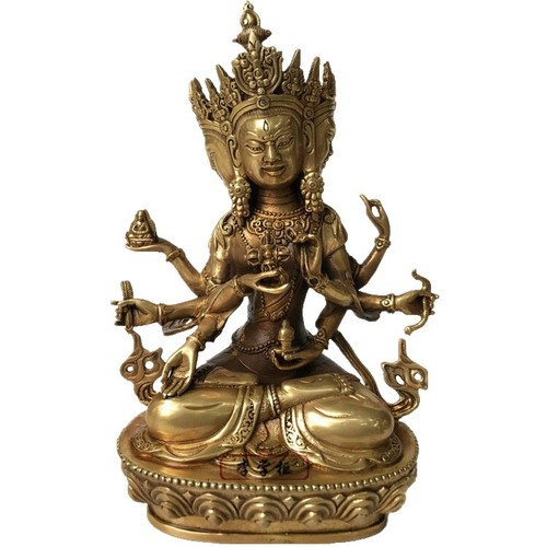 Amuleto Buddhista Tibetano Dorje Vajra In Ottone - Decorazione Spirituale E Da Collezione - Foto 6