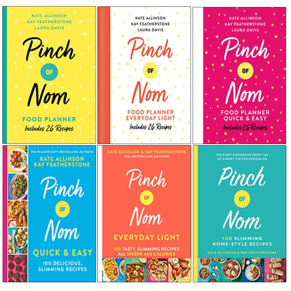 Pinch of Nom Food Planner & Pinch of Nom 6 Books Collection Set By Kay Featherst