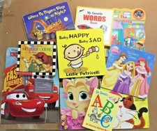 Lot of 10 Childrens BABY TODDLER DAYCARE BOARD BOOKS Chunky Books RANDOM MIX 