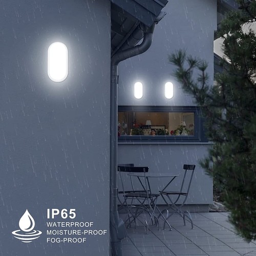 Lámpara de apliete de pared redonda ovalada LED luz de techo interior exterior - Imagen 19 de 20