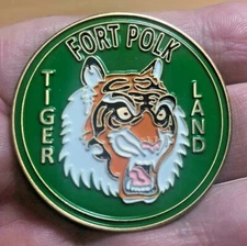 US ARMY FORT POLK TIGER LAND CHALLENGE COIN TIGERLAND...ONE OF A KIND!