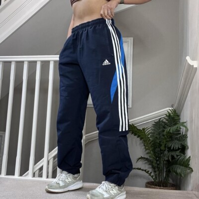 Adidas Cuffed Leg Windpants Tracksuit Bottom Track-pant Size M Unisex  Blue/white Australia