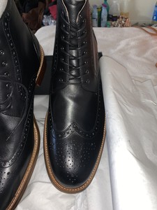 aston grey payton wingtip boot