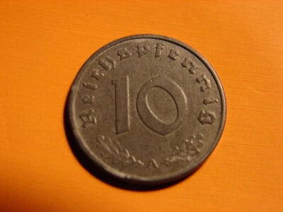 ALLEMAGNE. III REICH. 10 REICHSPFENNIG 1943.A. BERLIN. - Photo 1/2