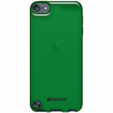 Amzer Soft Gel TPU Gloss Skin Fit Case Cover for Apple iPod Touch 5G Green 