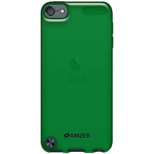 Amzer Soft Gel TPU Gloss Skin Fit Case Cover for Apple iPod Touch 5G (Green) - Afbeelding 1 van 5