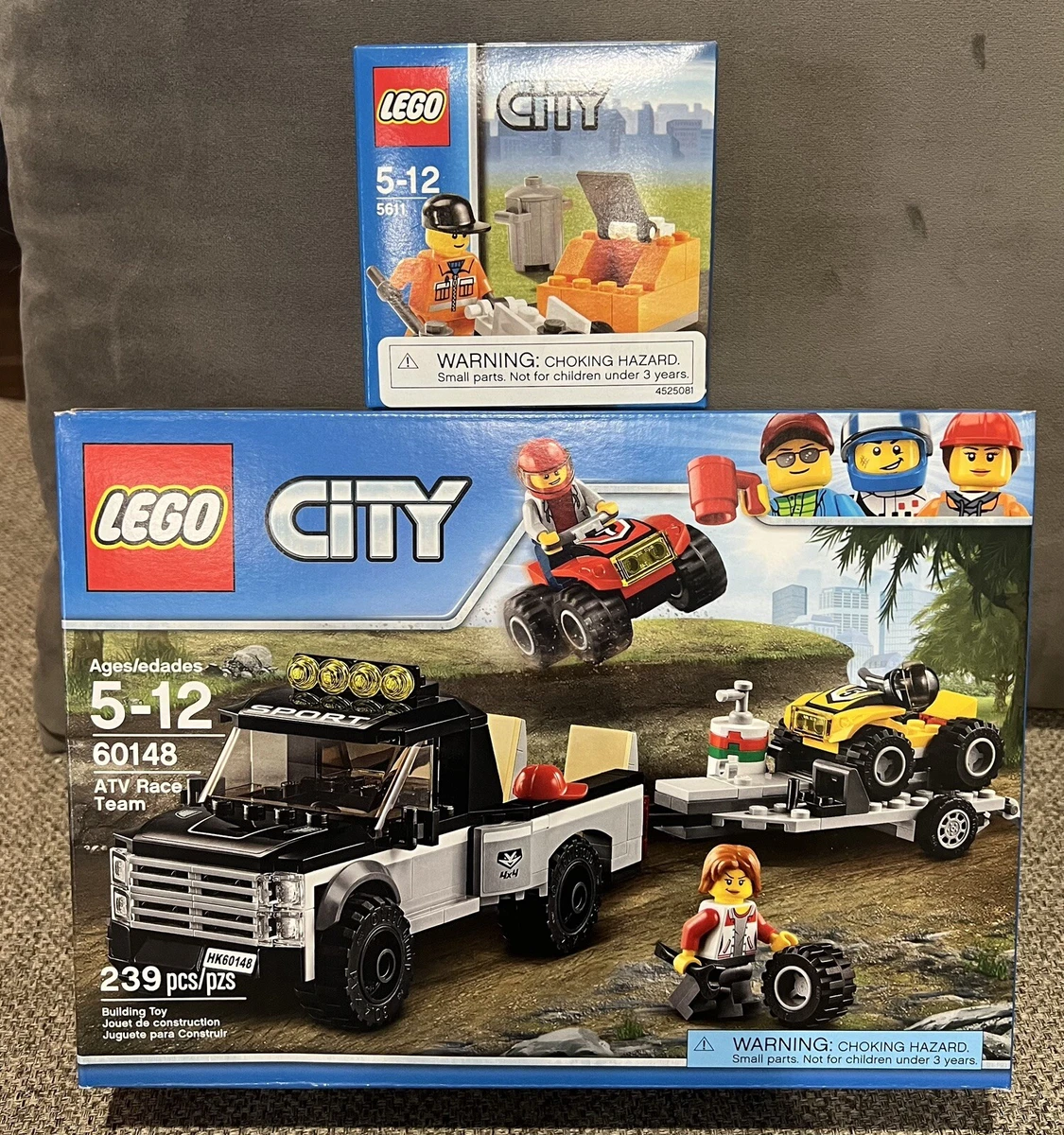 LEGO City ATV Race Team 60148 Building Kit with Toy Truck and Race Car Toys  (239 Pieces) 