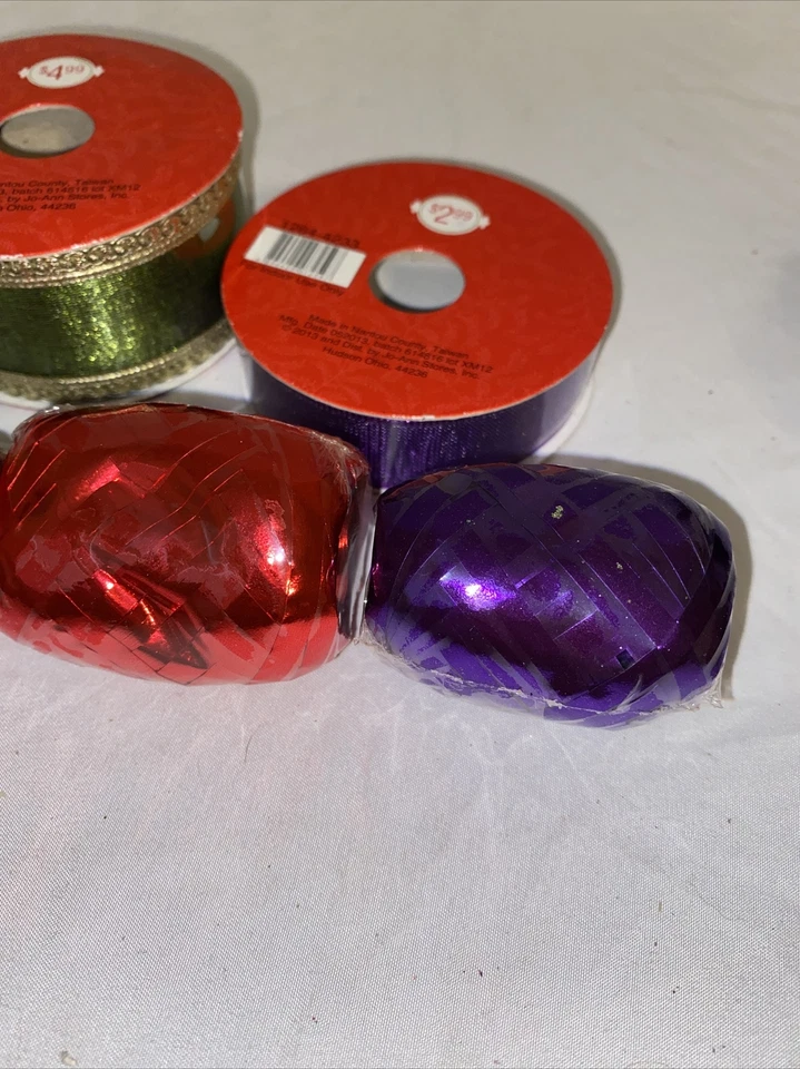Holiday Inspirations Ribbon Roll Lot Of 5 - Image 4 of 4