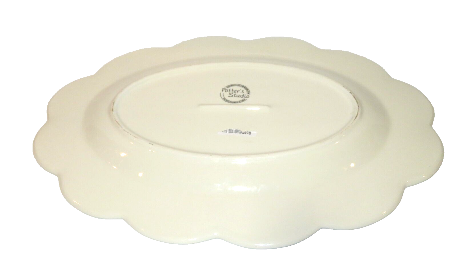 Potter's Studio Fall BLUE HARVEST Pumpkins Oval Ceramic Serving Platter