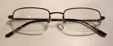 ESCHENBACH TITANflex 820509 60 Brown 50/19 Eyeglass Frame New Old Stock  383