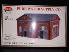Model PowerHO scale Model Train Railway Pure Water Supply Co. Building (1:87)