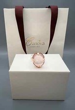 Natural Rose Quartz Ring 925 Sterling Silver Size 8.5