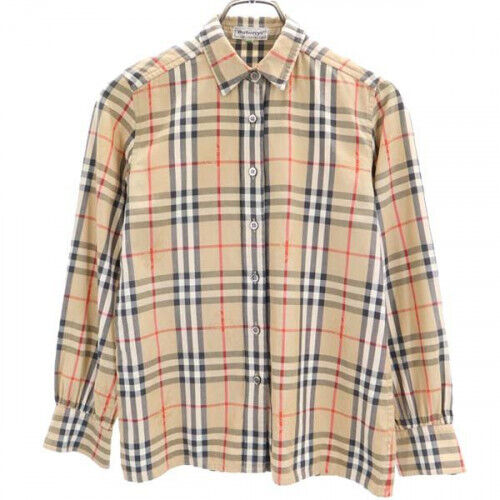 Burberry's 90s Nova Check Long Sleeve Shirt Size Free Brown Burberry's 90s Nova Check Long Sleeve Shirt Size Free Brown