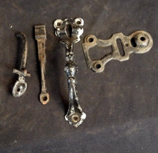ANTIQUE CAST IRON DOOR FOUR PIECE THUMB LATCH COUNTRY FARM HOUSE