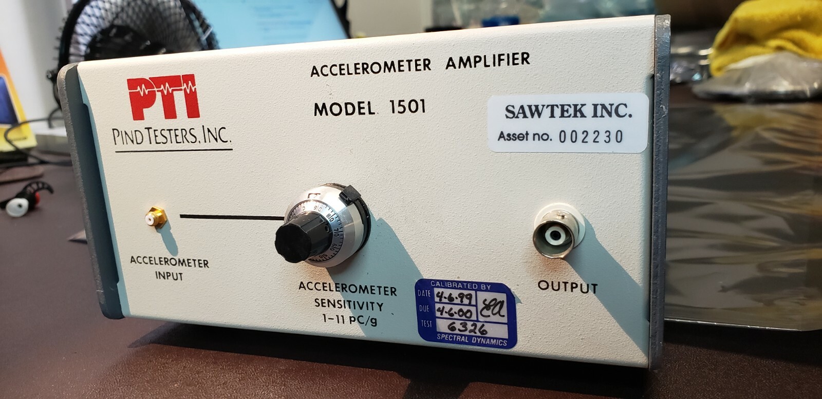 Pind Testers PTI Model 1501 Accelerometer Amplifier Excellent SALE 225
