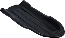 Snow Sled for Kids and Adults, 46" Toboggan Sled, Black