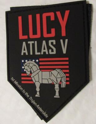 LUCY TROJAN ATLAS V SPACE MISSION PATCH LAUNCING IN OCT 2021 PVC 3-D FACE
