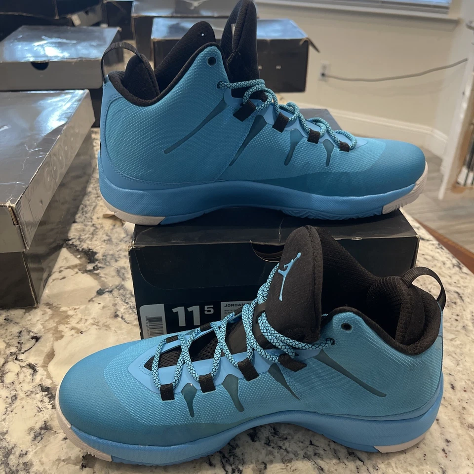 Nuevo Talla 12 - Jordan Super Fly 2 Azul Raro 2013 Air Max Flight  Foto 2 de 4