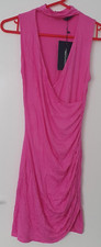 Ameris ,Hot pink ,choker detail ruched bodycon dress, size 8, brand new