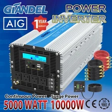 Power Inverter Modified Sine Wave 5000W/10000W 12V to 110v~120V USA Transistors 