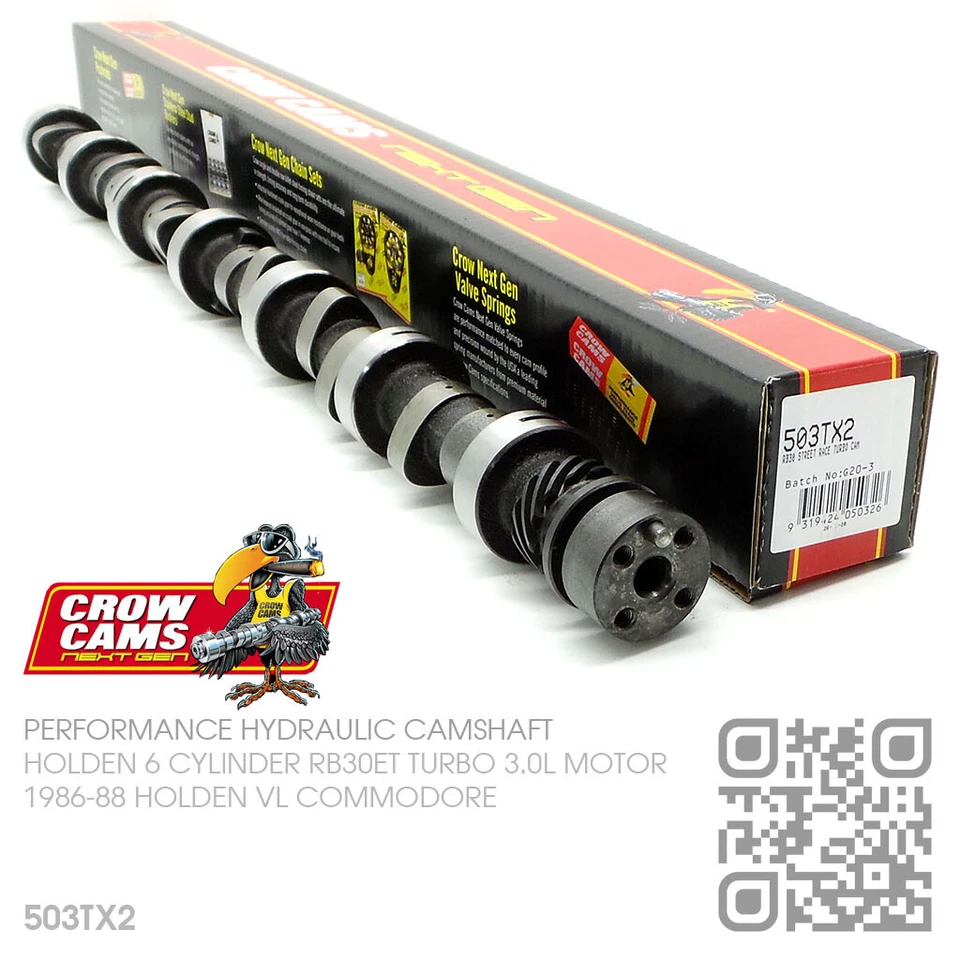 CROW CAMS 503TX2 CAMSHAFT 6 CYL RB30ET 3.0L TURBO MOTOR [HOLDEN VL COMMODORE] - image 3 of 4