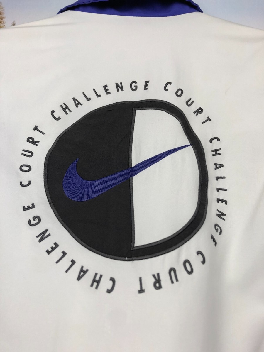 Vintage 90's Nike Challenge Court Andre Agassi Jacket Track Top