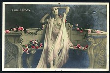 Tre Cartoline Francesi Colorate a Mano Primi 900" Due Viaggiate.