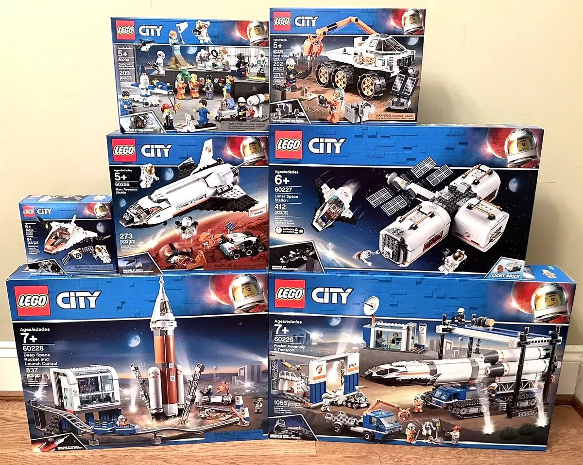 LEGO City Space Rocket Launch Control 60228, Space Station 60227 Lot 7 Sets eBay